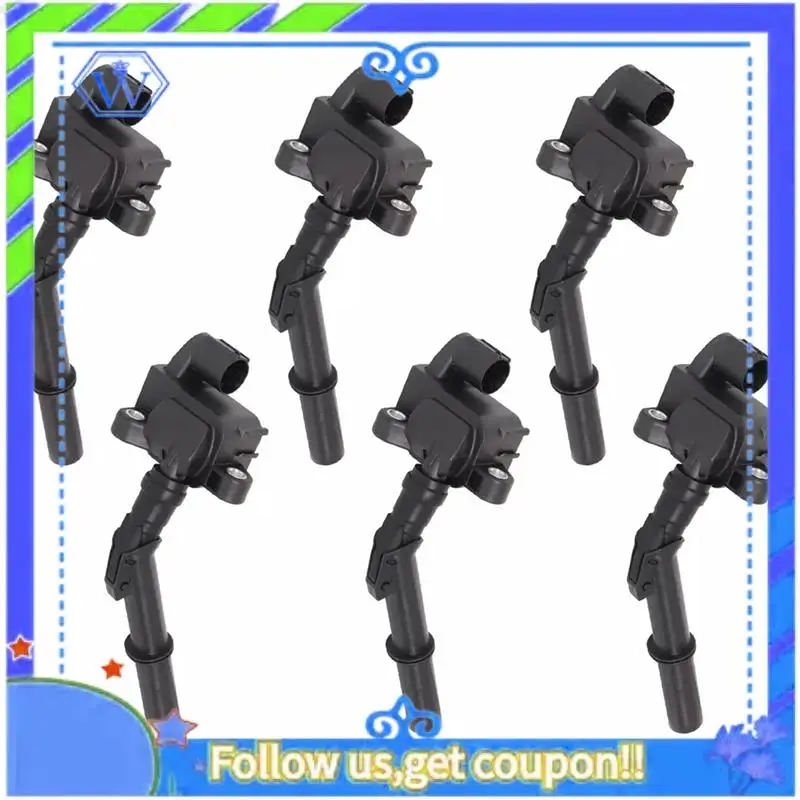

M46K-6Pcs Ignition Coil For C300 C350 E350 E400 E550 GL450 ML350 GLK350 AMG 5.5L 4.7L UF741 UF733 2769063700