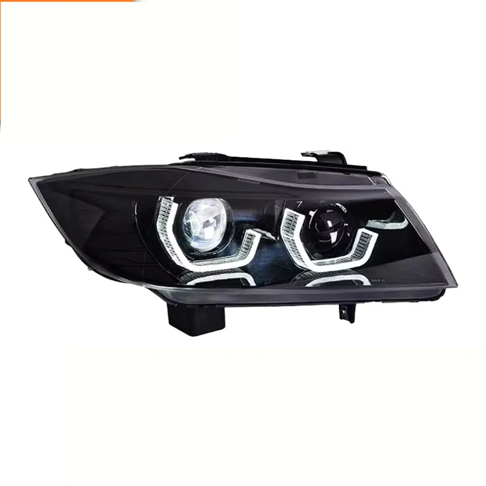 Car front bumper modified Headlight assembly For 05-12 BMW 3 series E90 DRL daytime running light turn signal head lamp 2pcs