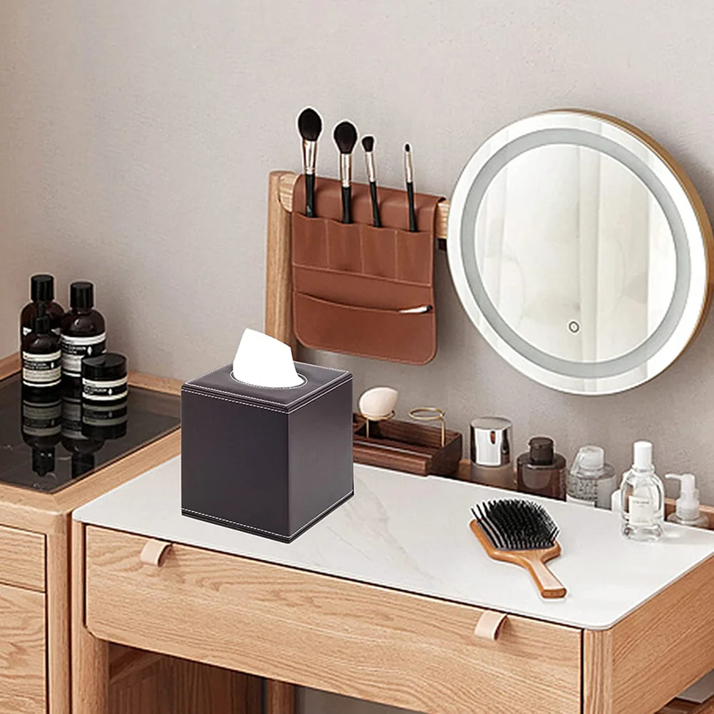 

Tissue Box Cover Tabletop Tissue Storage Container Stylish Chic Decorative Multi-Functional Home Office Bathroom Use