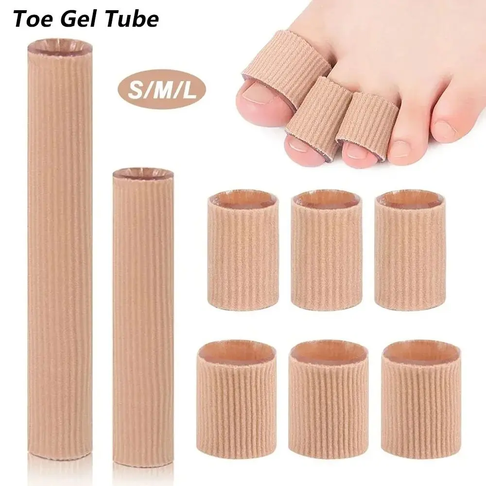 1 шт. Новые 15-сантиметровые гелевые трубки-накладки для пальцев ног из ткани и силикона, мягкие подушечки-вкладыши для ухода за ногами, педикюр