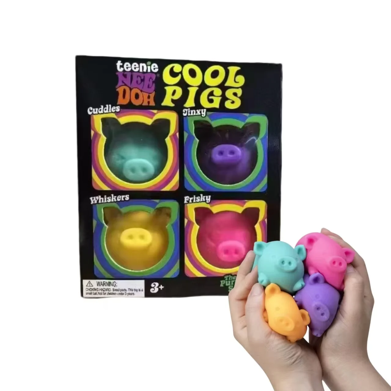 

Schylling Needoh Cool Pigs Squishy Toys Slow Rise Stress Relief Ball Sensory Fidget Toys For Adult Kids Anti-Anxiety Sensory Toy