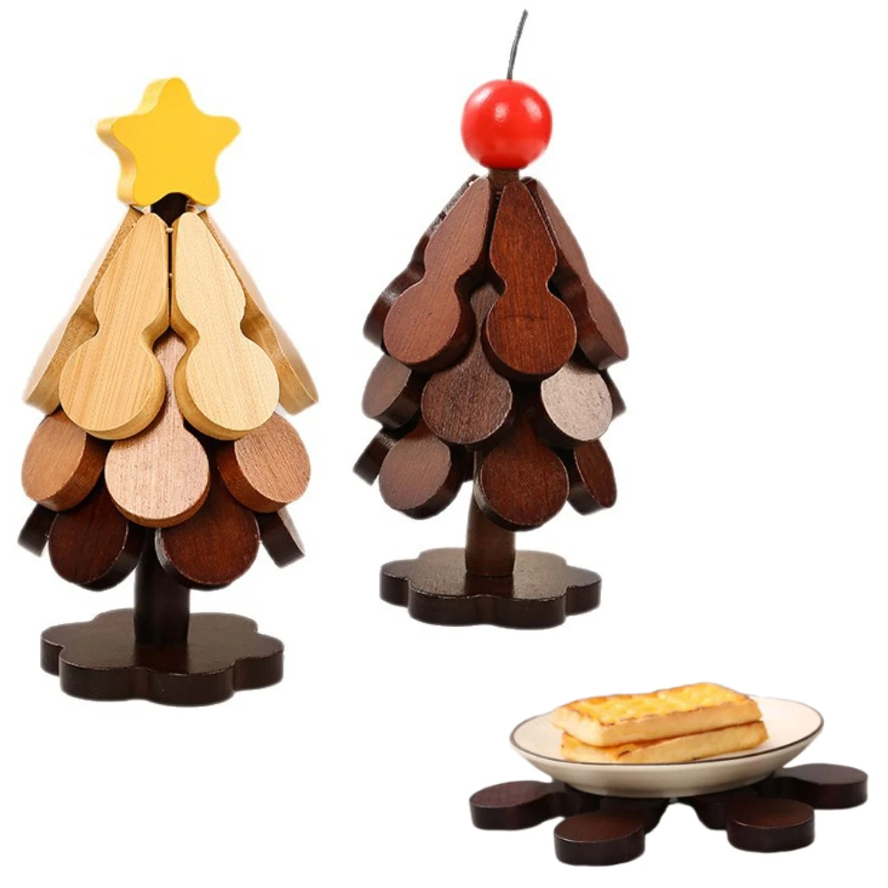 Изоляционный коврик для дерева, обеденный стол из цельного дерева, противоожоговый коврик, коврик для горшка, праздничный подарок, креативное и персонализированное украшение для дома