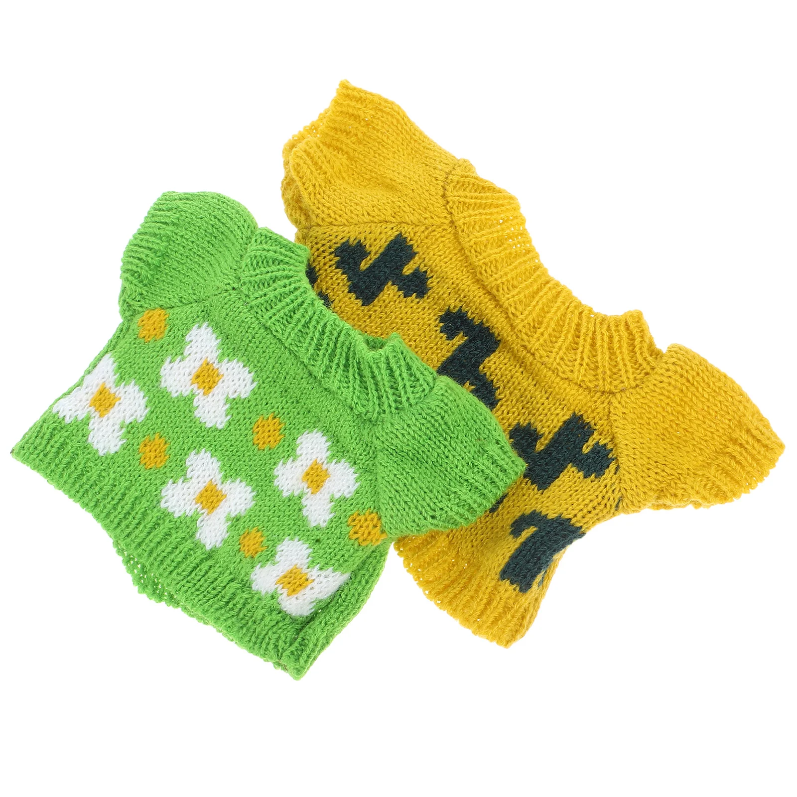 

2 Pcs Plush Bear Clothes Small Sweater Hoodies Toys Presents for Kids Clothing Plushies Bears Cotton Man