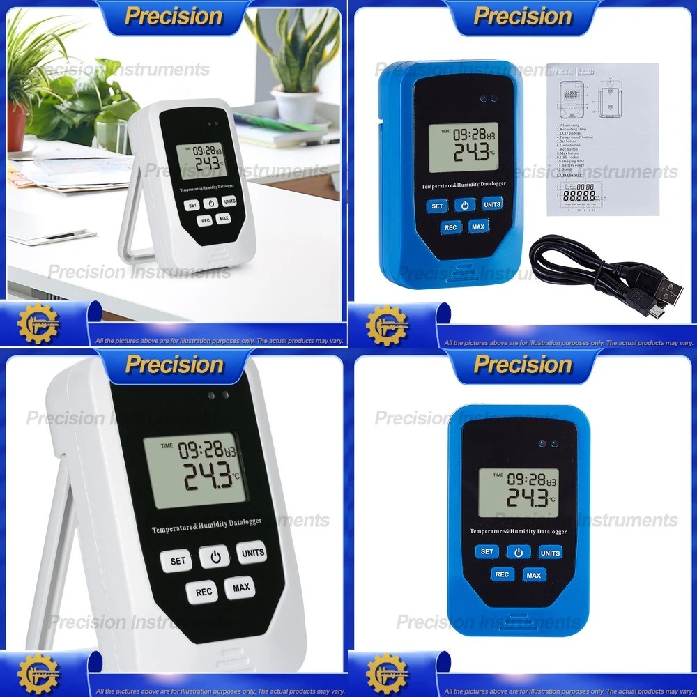 2026 Digital Hygrometer and Thermometer for Industrial Warehouse Laboratory Cold Chain Monitoring with Data Logging Function