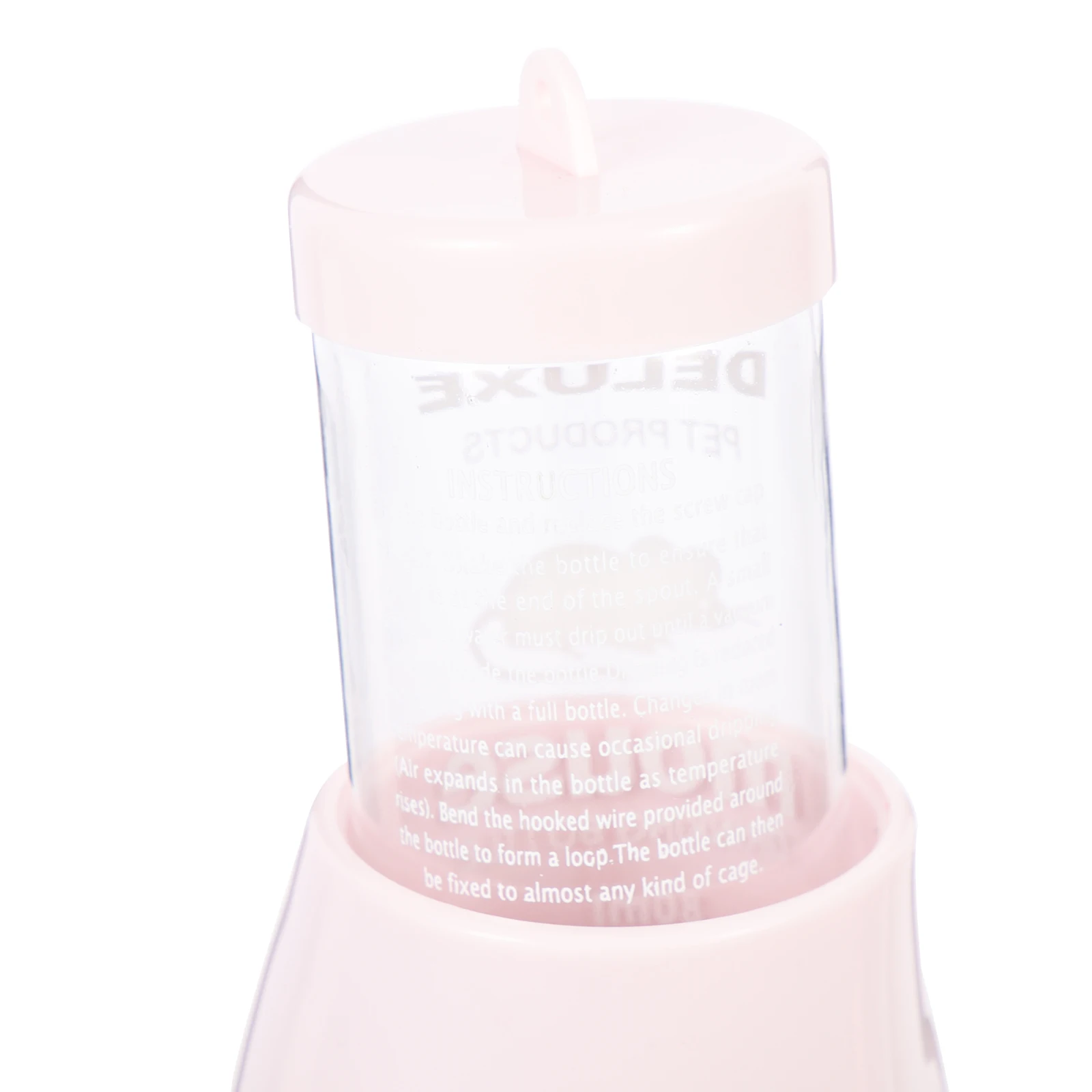 

Safe Daily Hamster Waterer Transparent Bottle Easy Observe Water Level No Effort Floor Cage Supplies Hamster Bottle