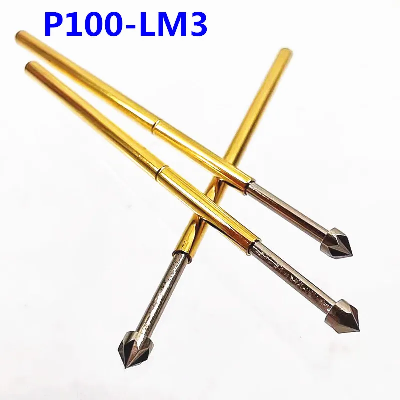 100PCS/Box P100-LM3 Crown Head Pin Outer Diameter 1.8mm Spring Test Probe For Circuit Board Inspection