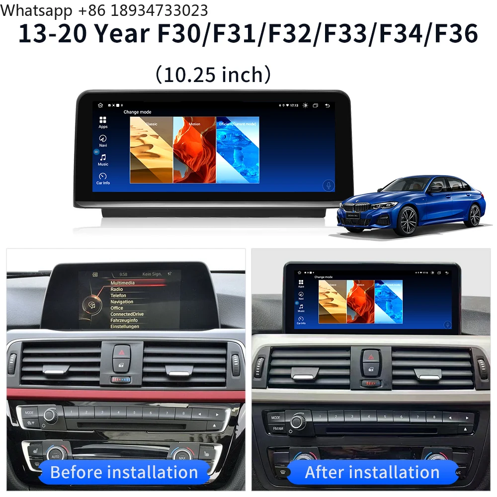 GPS Navigation Car Dvd Player for BMW 3 4 Series F30 F31 F32 F33 F34  F35 F36 Dvd Car Player Android Auto 12.3 Inch