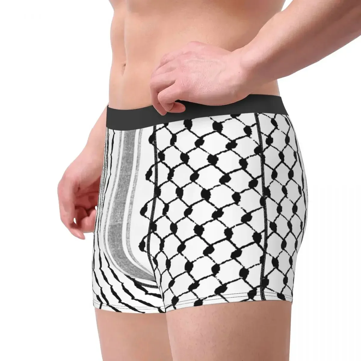 Hatta Kufiya Folk Pattern Man Underwear  Arabic Traditional Keffiyeh Design Boxer Shorts Panties Underpants