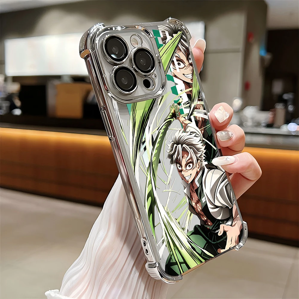 Funda de teléfono chapada para - Phone Accessories Demon Slayer reseña y precio