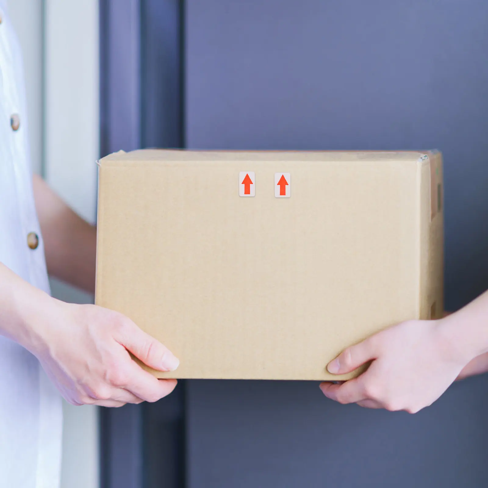 2700Pcs Red Small Arrow Self Adhesive Labels Rework Unqualified Stickers for Inventory Marking and Quality Inspection