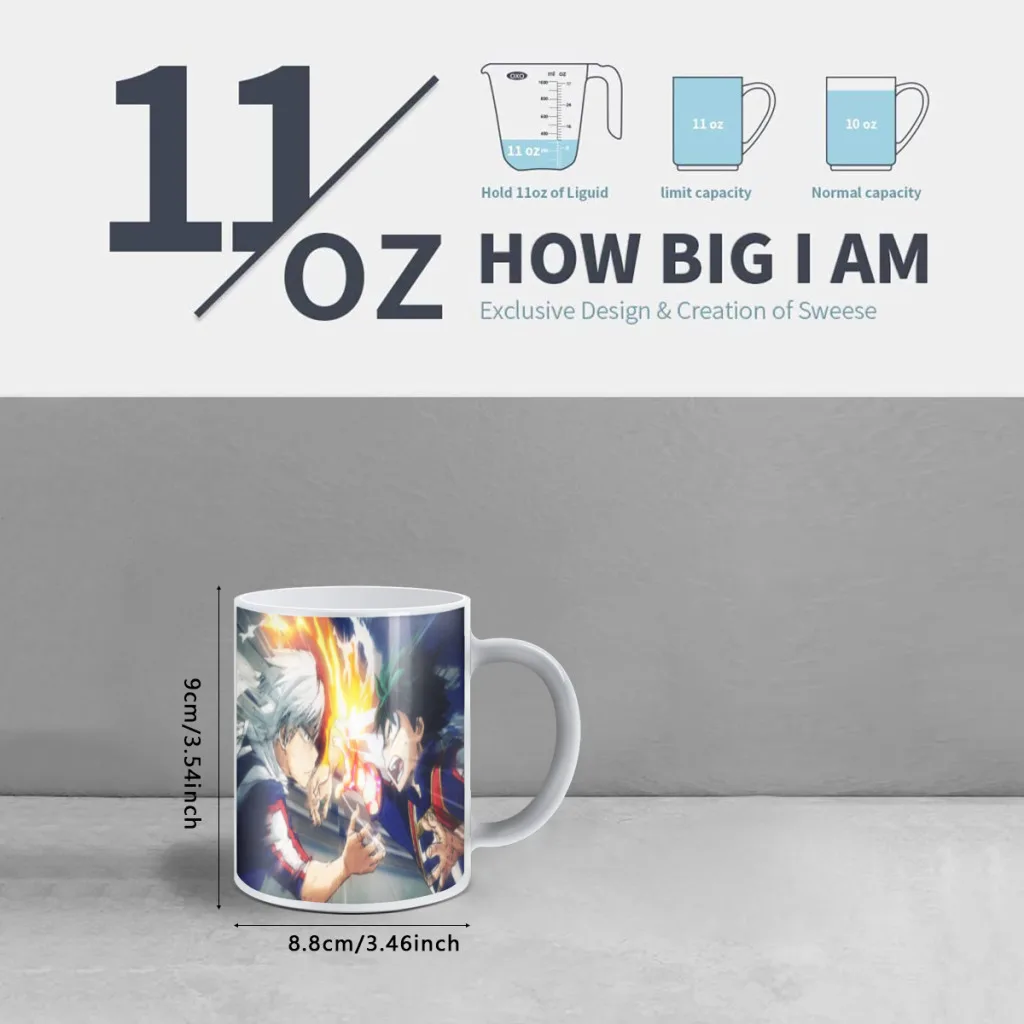 Japanese Anime My Hero Academia Friends Birthday Gifts Color Changing Magic Ceramic Creative Coffee Mugs Tea Cups