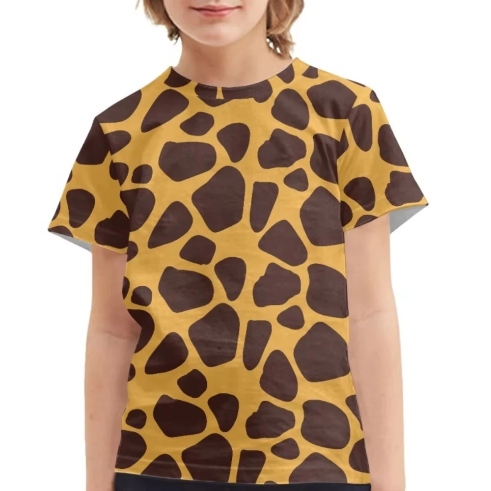Baby Clothing 3D Print Giraffe Tshirt Kids Clothes Short Sleeve Top for Boys Girls 2-10Y Animal T Shirt for Performance Clothing