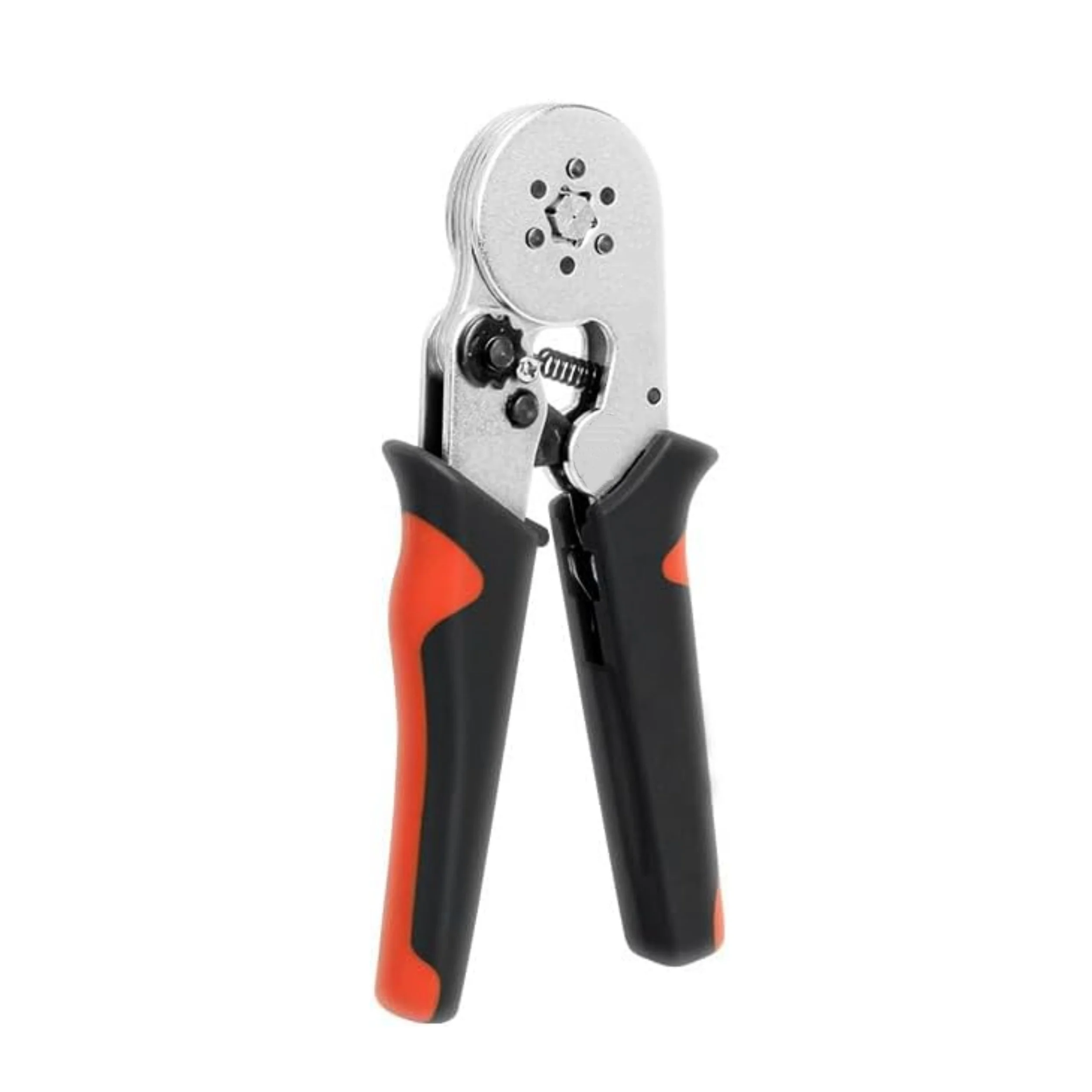 

Style Manual Wire Insulation Crimper Tool 6-6A+700 Crimping Pliers Set Black Orange Handle Steel Tubular