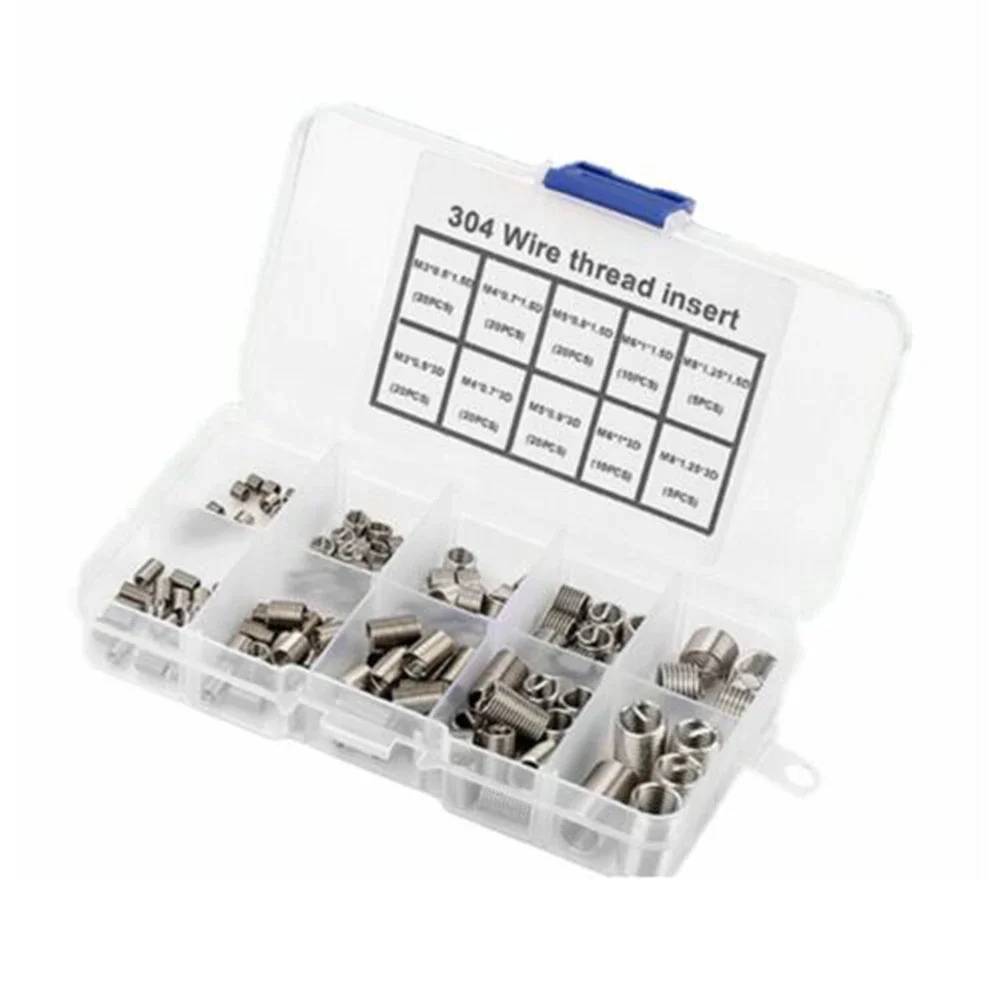 

Helicoil Threaded Inserts Kits M3 M5 M6 M8 Repair Insert Direct Replacement High Quality 304 Stainless Steel