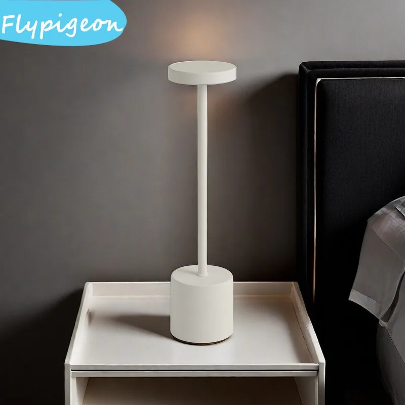

Modern Metal LED Rechargeable Desk Lamp Touch Control For Restaurant Bar Bedroom Study Living Room Bedside Lighting Fixtures