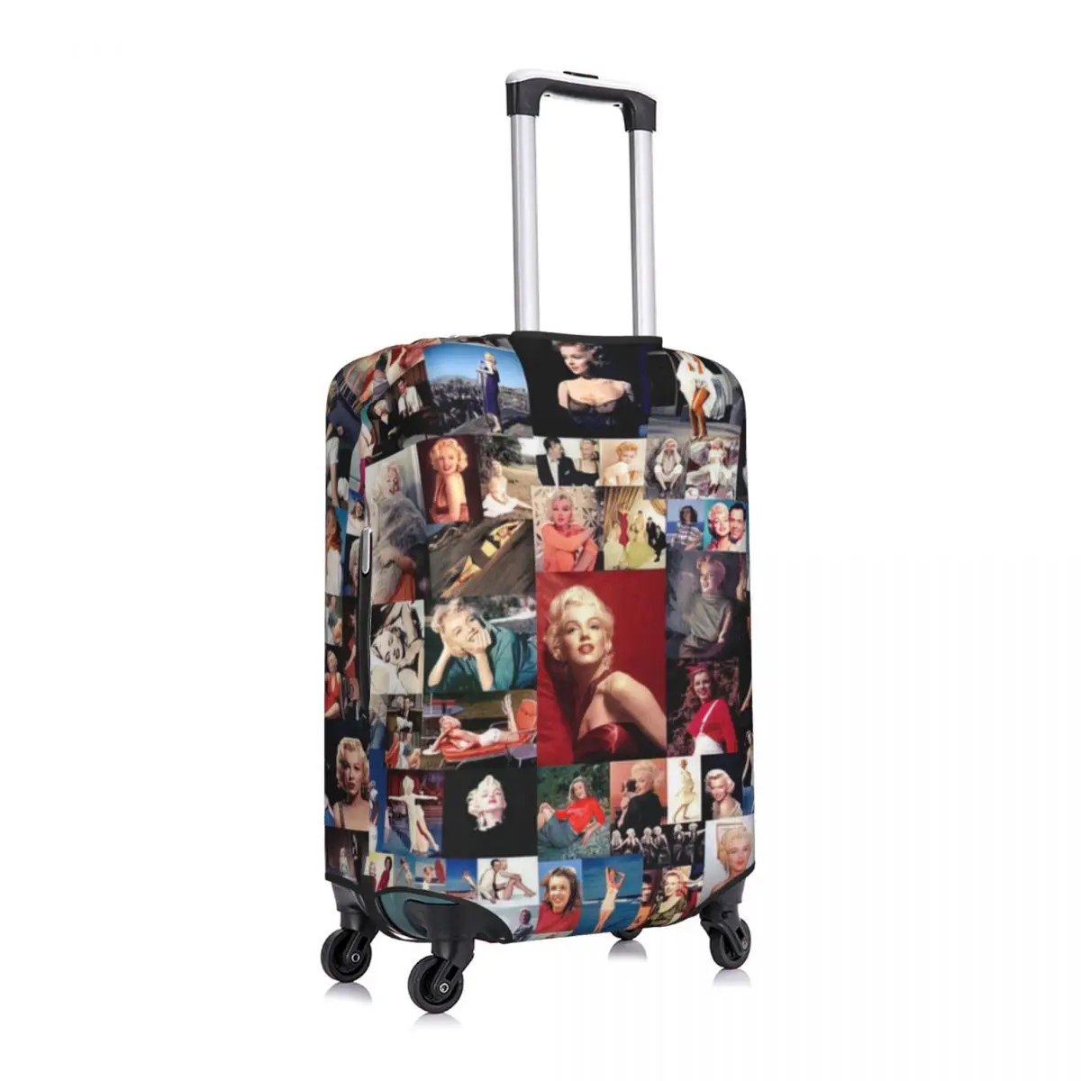 Fundas protectoras antipolvo para equipaje con estampado de Collage Marilyn Monroe, cubierta elástica impermeable para maleta de 18 a 32 pulgadas, accesorios de viaje