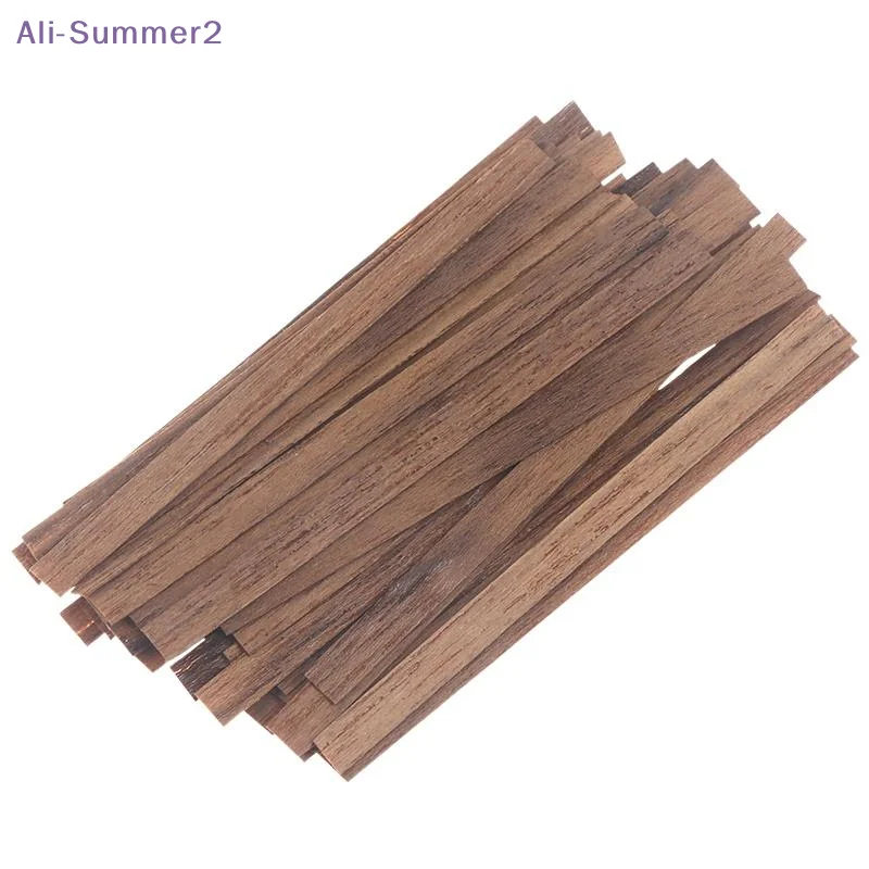 {Summer2} 50Pcs Ancient Ship Model Deck Batten Accessories Wooden Strips Black Walnut/Cherry Wood/Maple/Teak/Sapele Wood