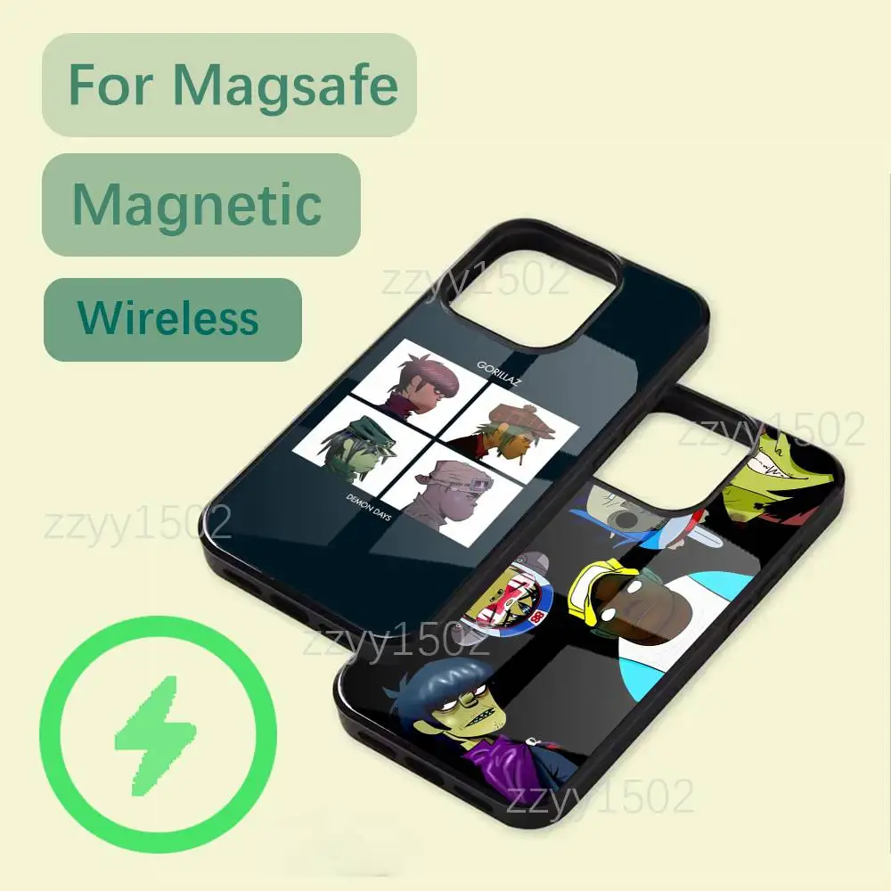 

G-Gorillaz COOL Band Phone Case For iPhone 17,16,15,14,13,12,11,Pro,Max,Plus,Mini,SE4,E Magsafe Wireless Charging