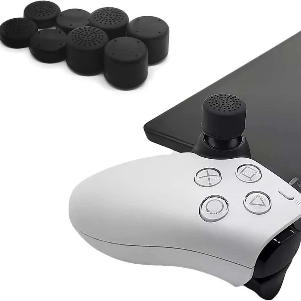 8 في 1 سيليكون الإبهام قبضة عصا التحكم غطاء عصا التناظرية لملحقات ألعاب حماية بوابة PS5