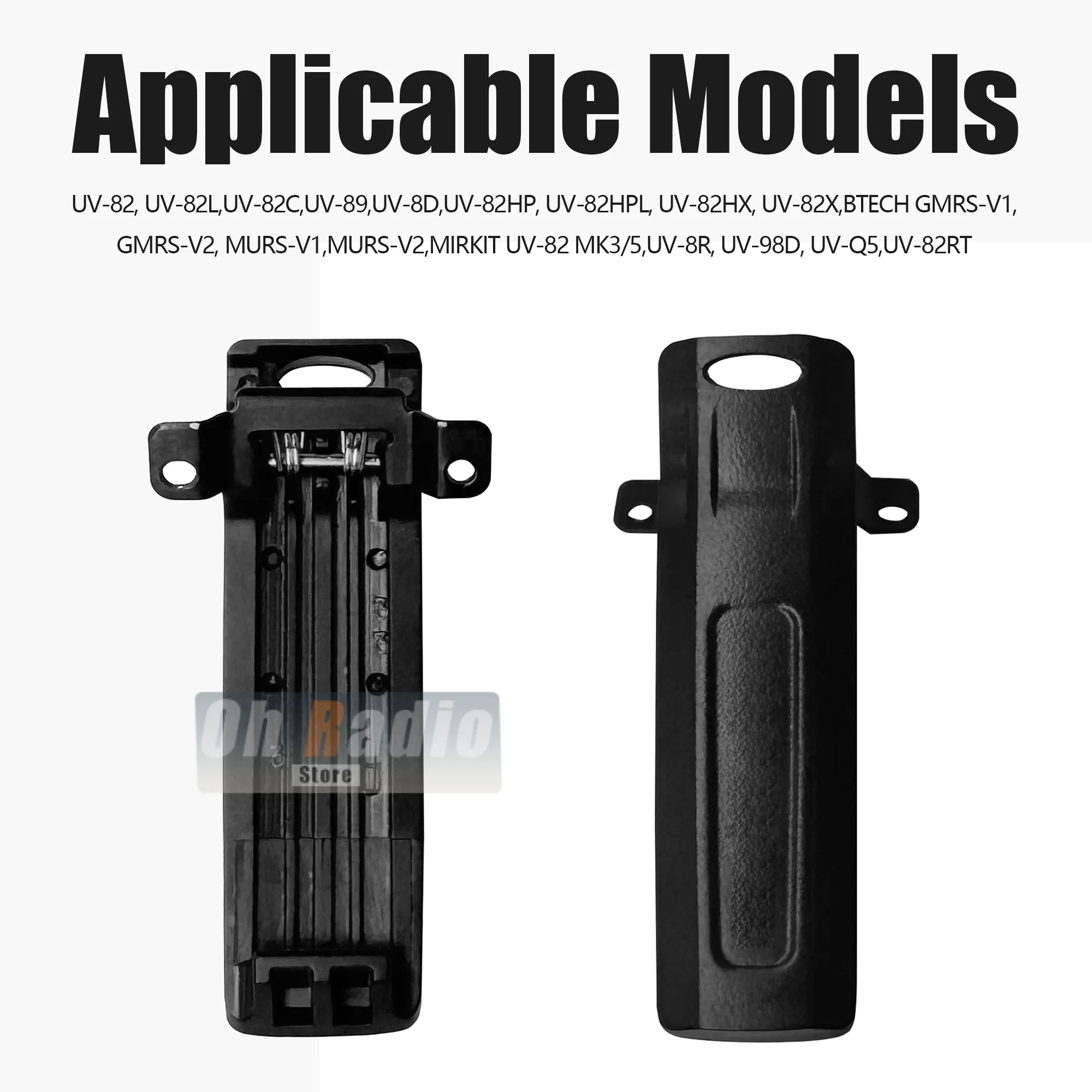 UV-82 Walkie Talkies Belt Clip for BAOFENG UV-82L UV-82C UV-89 UV-8D UV-82HP UV-82X BTECH GMRS-V1 Battery Belt Clip‌ 1/2/5/10PCS