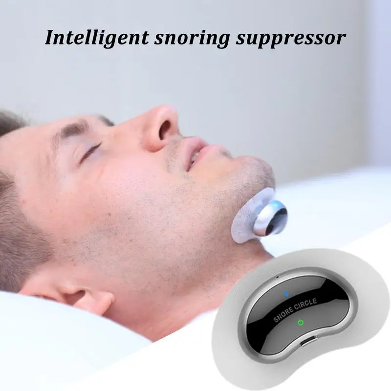 Snore Prevent Machine Rechargeable Intelligent Snoring Prevention Machine Adjustable Women Men Real-time Snoring Monitoring