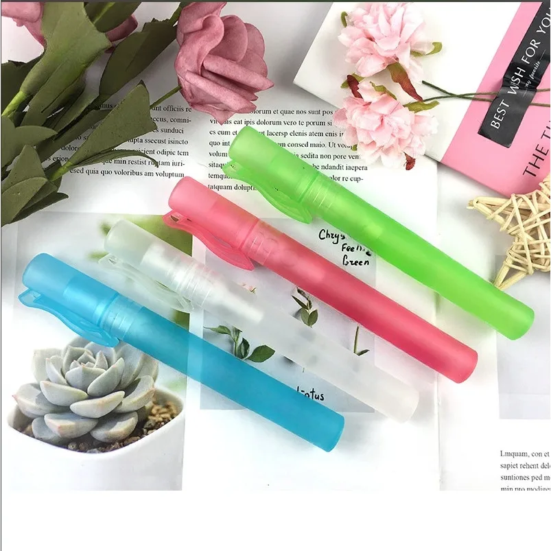 5/1 PCS 10ml Portable Plastic Separate Bottle Spray Bottle Pen Holder Spray Subpackage Spray Bottle Sub-bottling Skin Care Tool