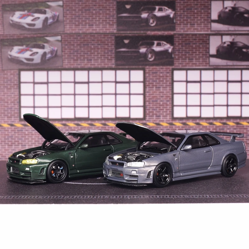 1/64 Diecast Model Car Model MH R34 CRS VER. Gifts for Collectors