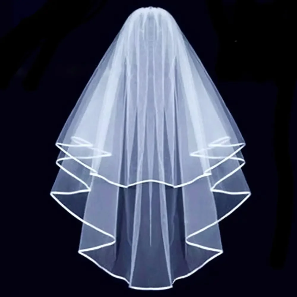 Bridal Veil Wedding Veil Short Veil Women's Simple with Comb 2025