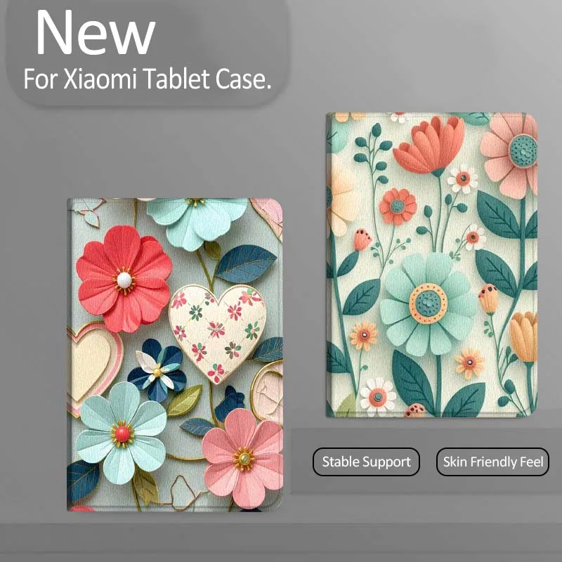 

Cartoon Colorful Flower Pattern Gift Tablet Case For Xiaomi Redmi Mini Pad SE K 2 4 5 6 7 8 2023 2025 11 8.8 11.2 10.1 Pro