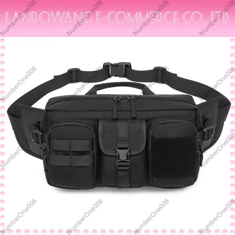 For OZUKO Large Capacity Water Resistant Men Waist Bag Tactical Chest Sling Bag Multi Functional Durable For Outdoor Sports