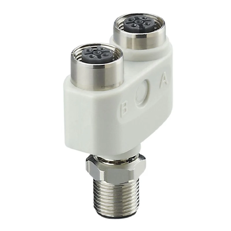 Imf Ebf006 Electronic Side Entry, Entry 1 Pole M12 Plug to 2 Socket Adapter New    Industrial Automation Programmable