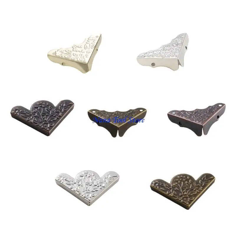 31GJ Artisttics Florals Pattern Metal Corners Accessory for Gifts Box Amélioration