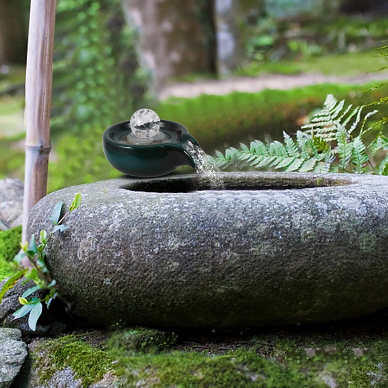 

Ceramic Waterfall Fountain Spout Decorative Replacement Part Indoor Outdoor Fountain Supply Garden Water Features Outdoor