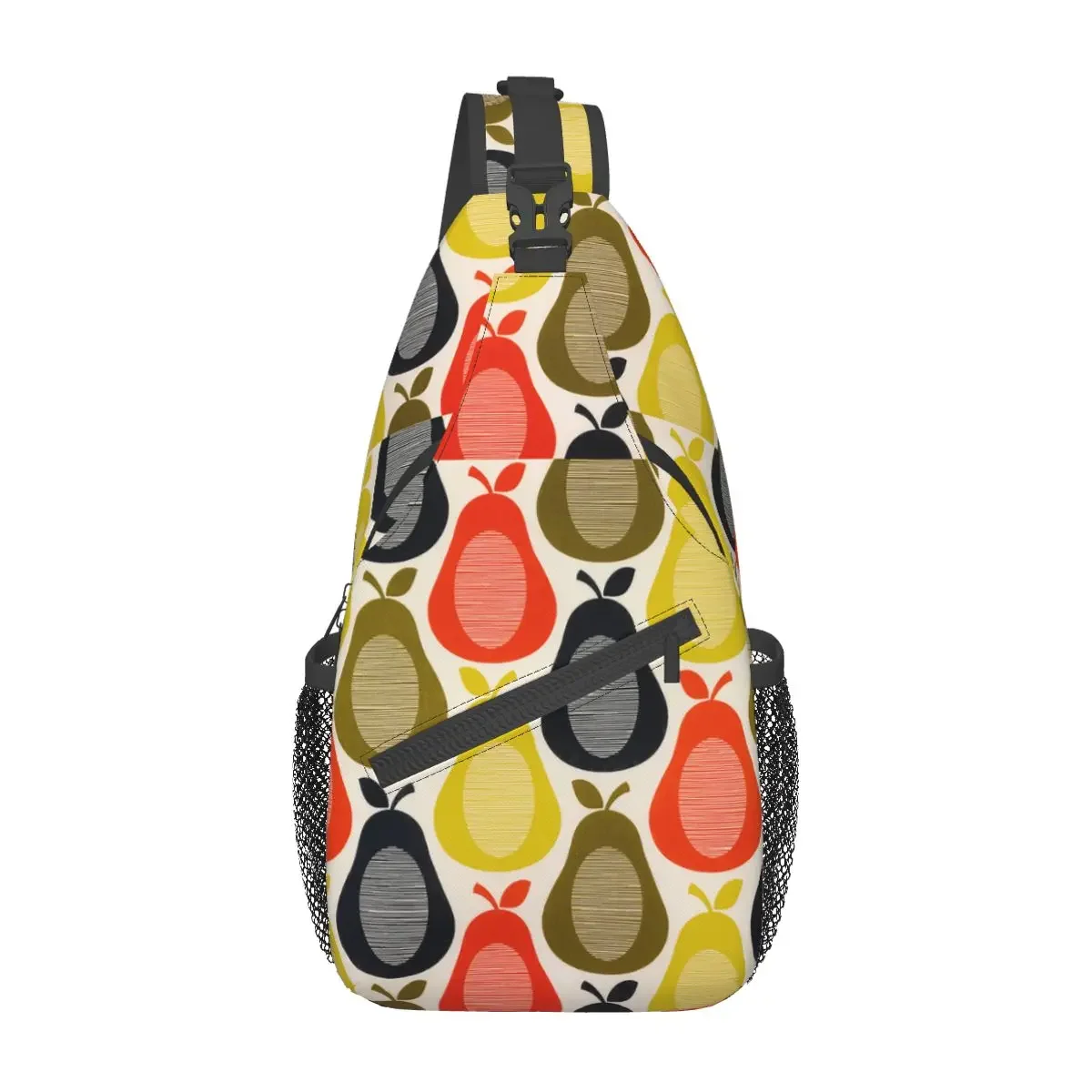 Pears Orla Kiely Crossbody Sling Bags Small Chest Bag Colorful Designer Shoulder Backpack Daypack for Hiking Travel Camping Bag