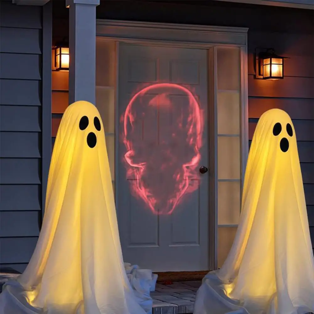 

Halloween Party Supplies Spooky Halloween Ghost Decoration for Yard Porch with Glowing Light Haunted Home Decor for Courtyard