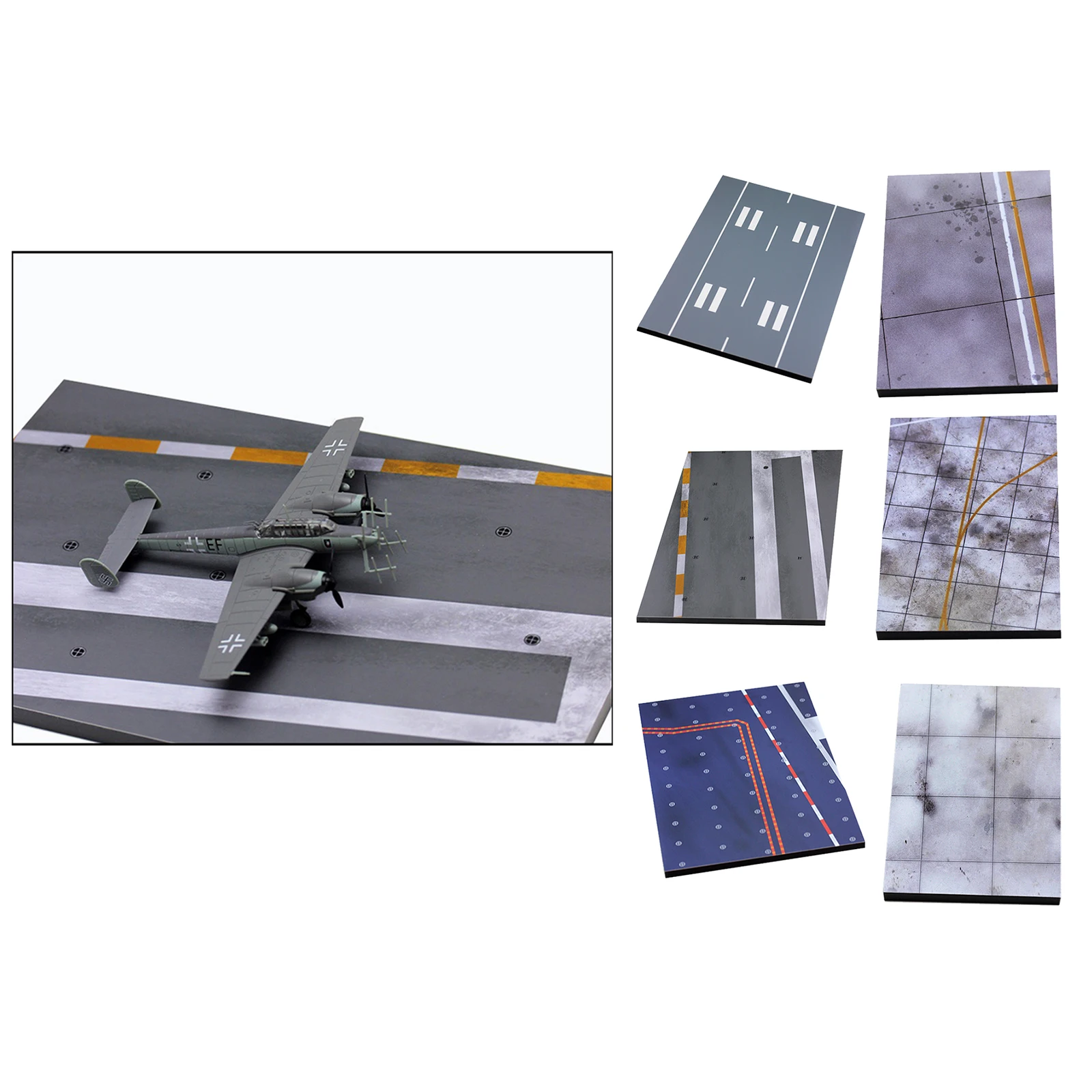 Airport Runway Platform Wood Airport Apron Simulation Aircraft Model Decor
