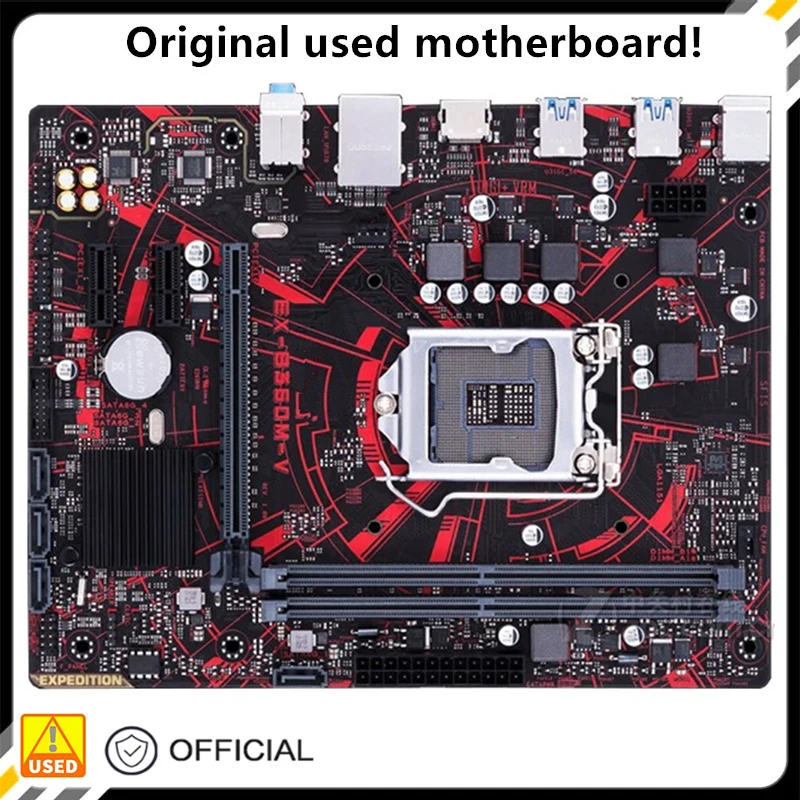 

For EX-B360M-V B360M-V Original Used Desktop Intel B360 32GB DDR4 Motherboard LGA 1151 i7/i5/i3 USB3.0 SATA3