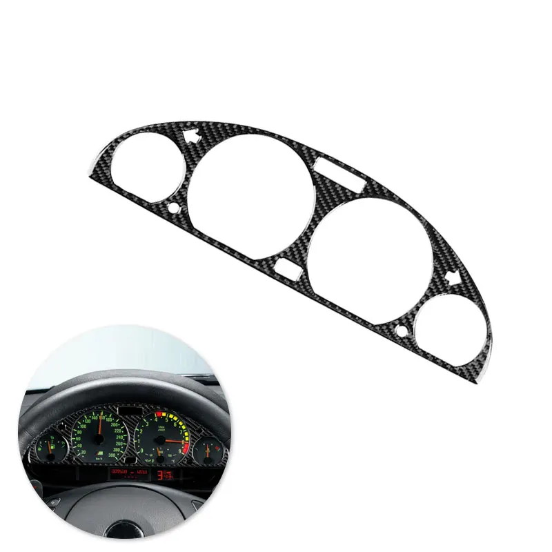 

Carbon Fiber Internal Instrument panel decorative frame Dashboard cover Stickers trim Interior For BMW E46 1998-2005