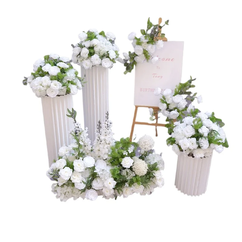 

Wedding site arrangement flower simulation flower art wedding site decoration fake flower road guide