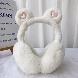 New Cute Cat Ear Warmers Glitter Ears Plush Earmuffs Winter Warm Women Ear Flap Lovely Girls Ear Muffs Cold Protection Ear Cover