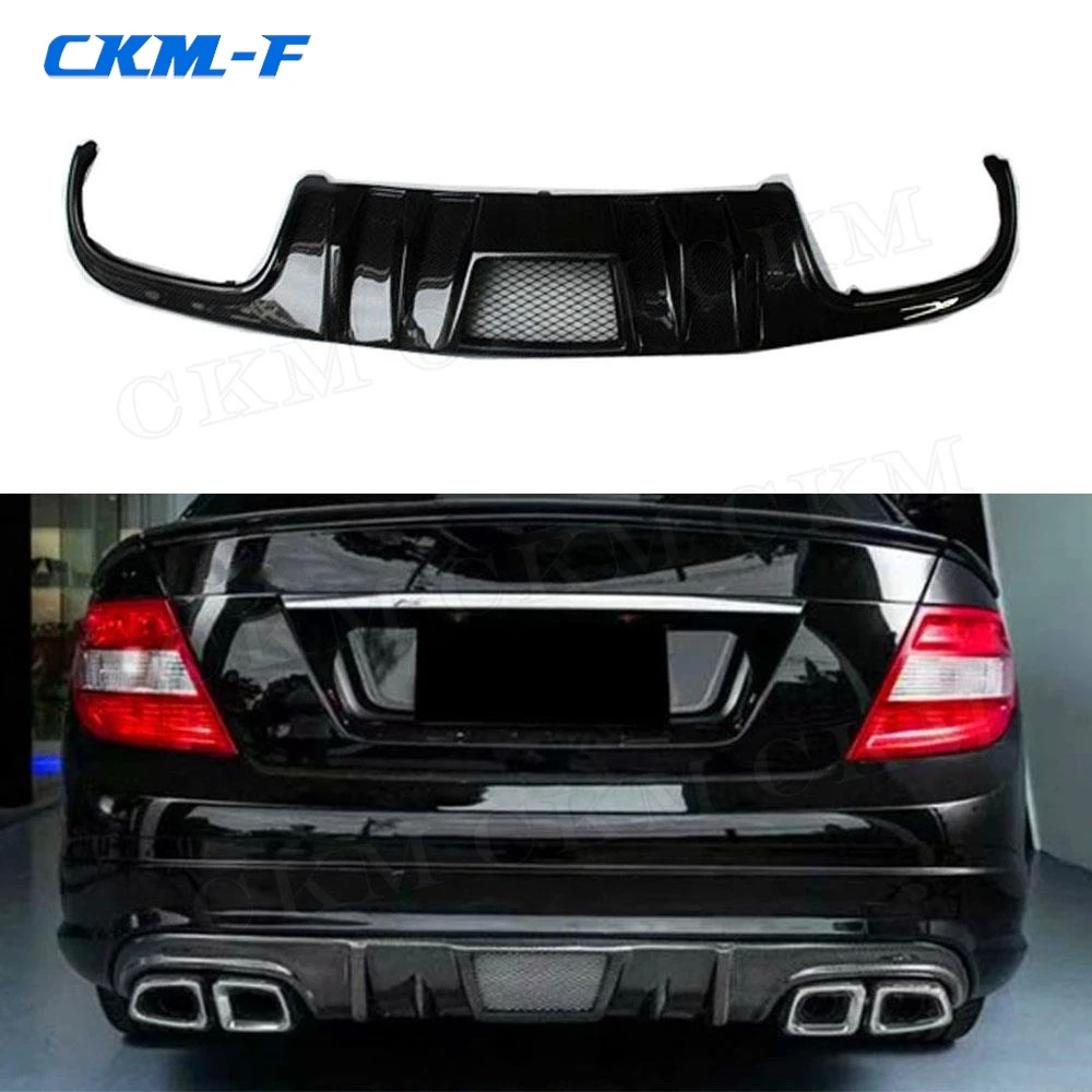 

Carbon Fiber Rear Bumper Lip Diffuser Spoiler for Mercedes Benz C Class W204 C63 AMG 2008 2009 2010 2011 FPR Prime Car Styling