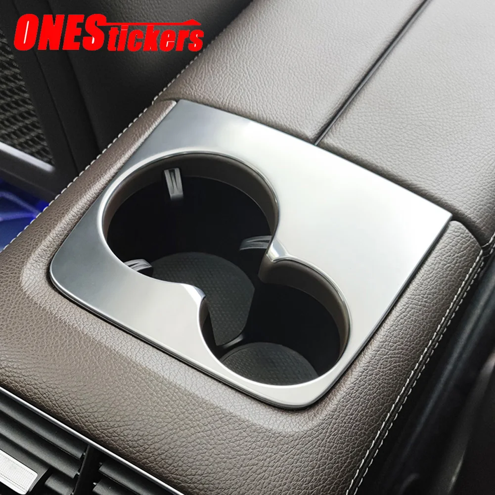 Car Accessories Rear Row Water Cup Cover Trim For Mercedes Benz GLE GLS Class W167 V167 X167 AMG GLE53 GLE63 GLS63 2020-2022+