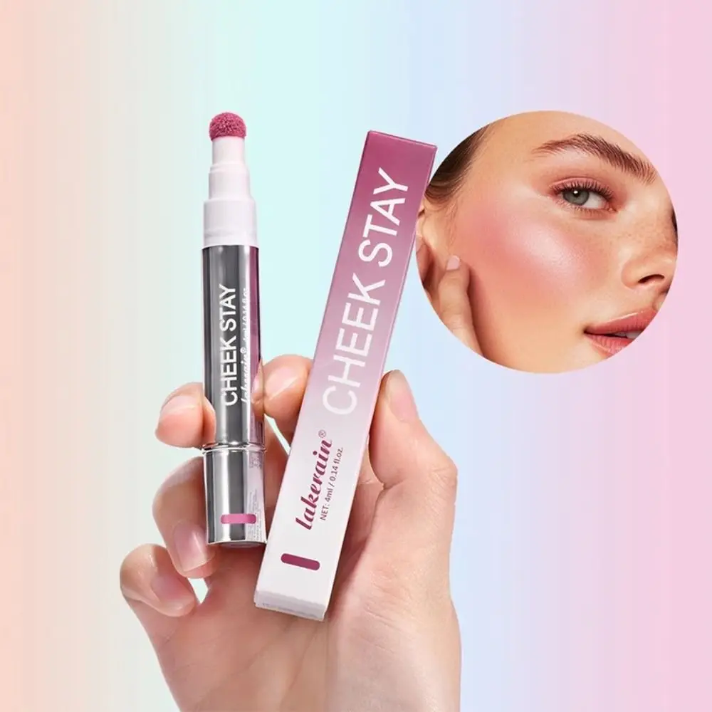 Face Pigment Waterproof 6 Colors Liquid Blush Pen Natural Sweatproof Matte Blush Quick Drying Portable Blush Palette Women