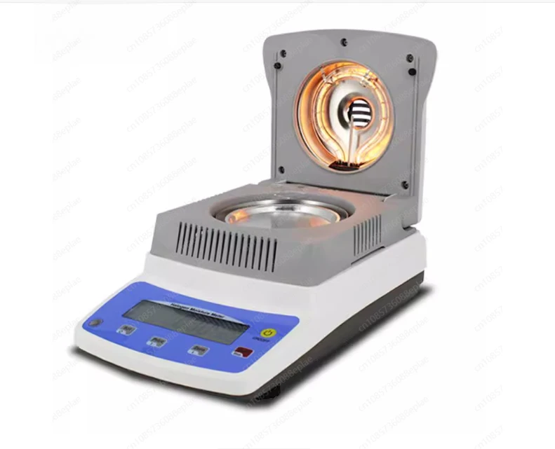 0.005g 120g Digital Moisture Tester Heating Halogen Moisture Meter with RS232 Interface