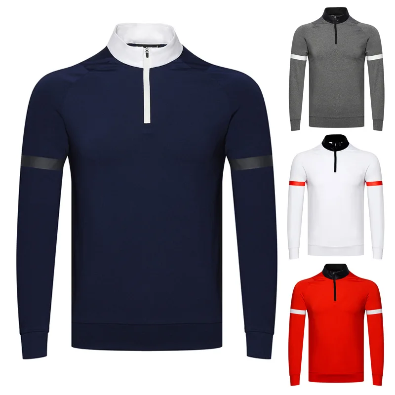 T-shirt équestre à manches longues pour hommes, haut d'équitation, vêtements de compétition, polo masculin, printemps, automne