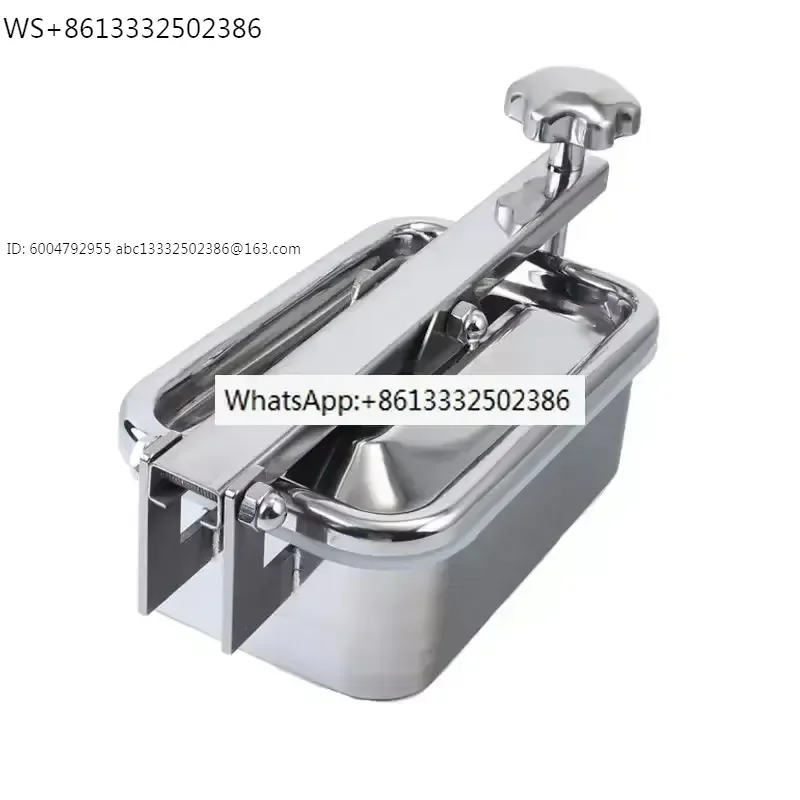 304 stainless steel square manhole handhole food grade rectangular quick opening mirror face manhole cover can side drop