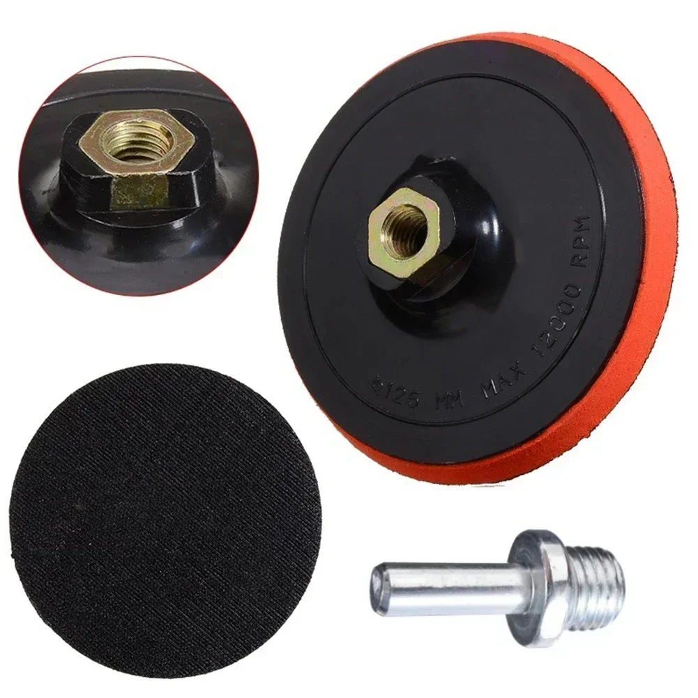 5 Inch Sanding Disc Backing Pad Drill Rod 125mm Sandpaper Electric Polishing Machine Disks For Angle Grinder Polisher Tools