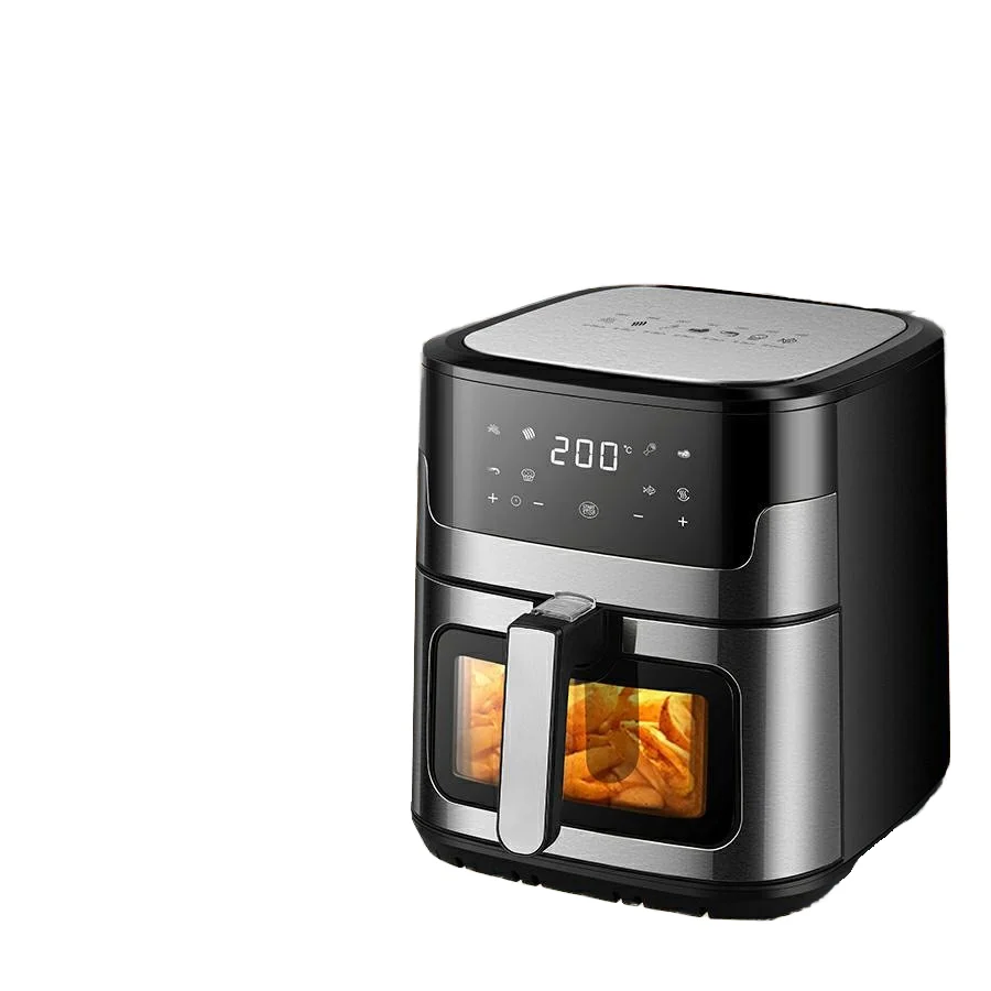 Large 8L Stainless Steel Electric Air Fryer Modern Multi-Function Potato Chip Machine Customizable for Household Use