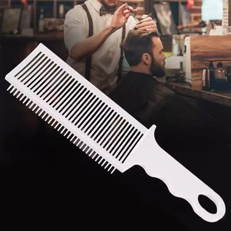 Men Flat Top Guide Comb Haircut Clippers Brush Hairbrush Barbershop Hairstyle Tools Hair Cutting Tools Salon Hairbrush