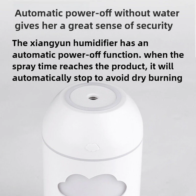 Multifunctional Small Aromatherapy Humidifier Intelligent Automatic Power Failure 400mL Air Purification with Night Light